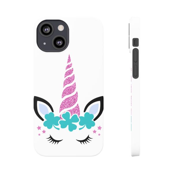 Unicorn Slim Case - Cute Phone Cover, Fantasy Gift, Colorful Phone Accessory, Kids Birthday, Magical Charm - Image 3